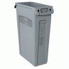 Slim Jim&reg; Rectangular Waste Containers with Venting Channels