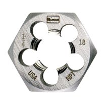 Irwin Hanson® Hexagon Taper Pipe Dies (HCS) Irwin Hanson® Hexagon Taper Pipe Dies (HCS)