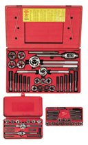 Irwin Hanson® 64-pc Machine Screw / Fractional Tap & Solid Adjustable Round Die Sets Irwin Hanson® 64-pc Machine Screw / Fractional Tap & Solid Adjustable Round Die Sets