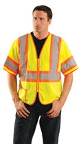 OccuNomix Class 3 Mesh Vests with Silver Reflective Tape