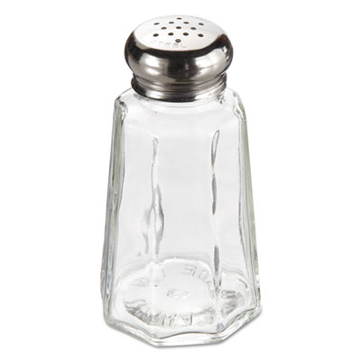Adcraft&reg; Mushroom Top Paneled Salt & Pepper Shakers