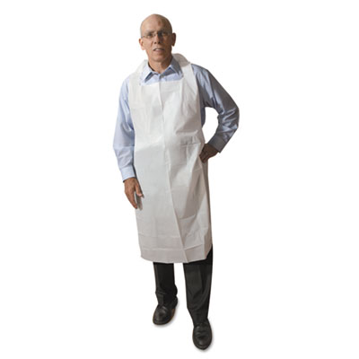 Atlantis Plastics Disposable Medium-Weight Soft Embossed Poly Aprons