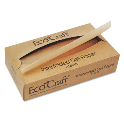 Bagcraft Papercon&reg; EcoCraft&reg; Interfolded Soy Wax Deli Sheets