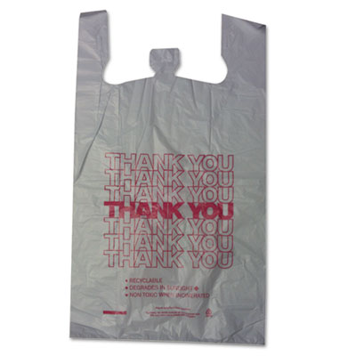 Barnes Paper Company Thank You High-Density Shopping Bags