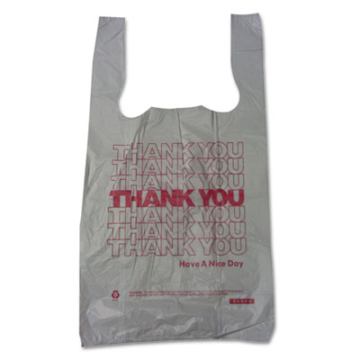 Barnes Paper Company Plastic Thank-You T-Sack