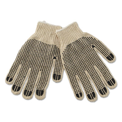 Boardwalk&reg; PVC-Dotted String Knit Utility Gloves