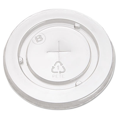 Boardwalk&reg; Crystal-Clear Cold Cup Straw-Slot Lids