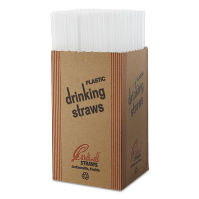 Cardinal Straws Unwrapped Jumbo Straws