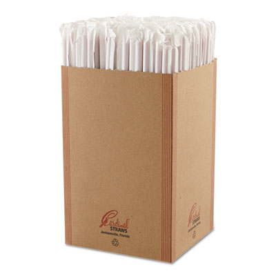 Cardinal Straws Wrapped Giant Straws