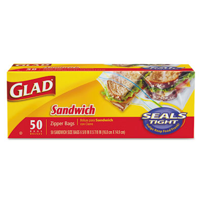 Glad&reg; Sandwich Zipper Bags