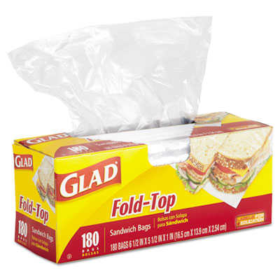 Glad&reg; Fold-Top Sandwich Bags