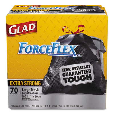 Glad&reg; ForceFlex&reg; Tall Kitchen Drawstring Trash Bags