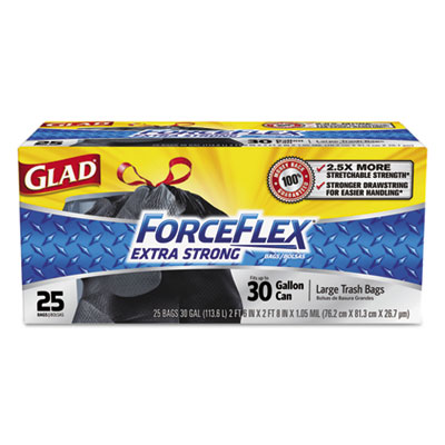 Glad&reg; ForceFlex&reg; Tall Kitchen Drawstring Trash Bags