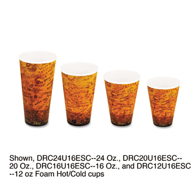 Dart&reg; Fusion Escape Foam Hot/Cold Cups