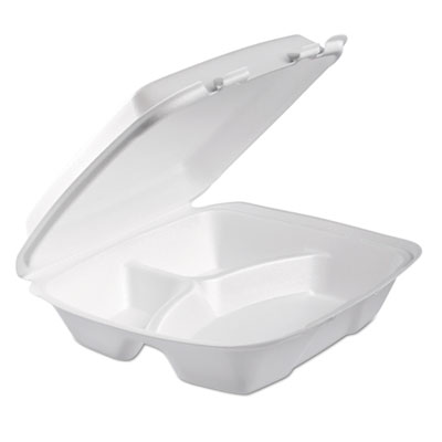 Dart&reg; Foam Hinged Lid Containers