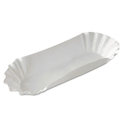 Dixie&reg; Medium Weight Fluted Hot Dog Trays