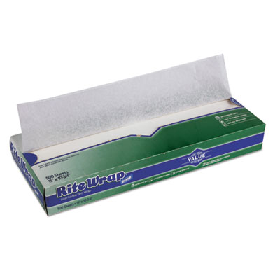 Dixie&reg; Rite-Wrap&reg; Interfolded Lightweight Dry Waxed Deli Papers