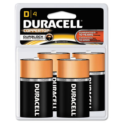 Duracell&reg; CopperTop&reg; Alkaline Batteries with Duralock Power Preserve Technology