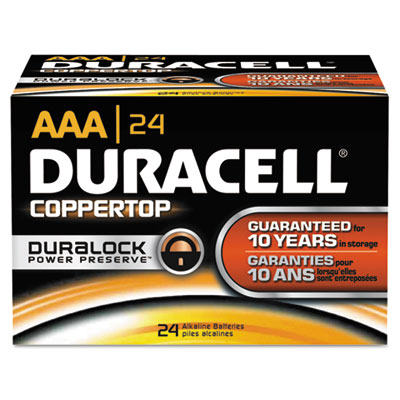 Duracell&reg; CopperTop&reg; Alkaline Batteries with Duralock Power Preserve Technology