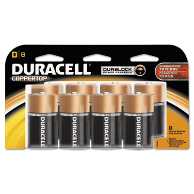 Duracell&reg; CopperTop&reg; Alkaline Batteries with Duralock Power Preserve Technology