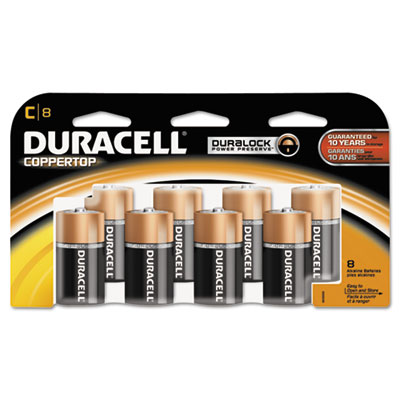 Duracell&reg; CopperTop&reg; Alkaline Batteries with Duralock Power Preserve Technology