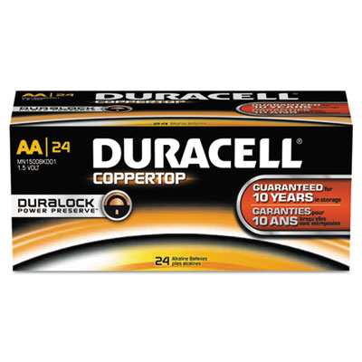 Duracell&reg; CopperTop&reg; Alkaline Batteries with Duralock Power Preserve Technology