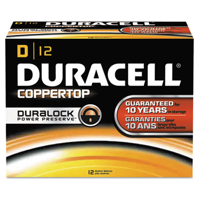 Duracell&reg; CopperTop&reg; Alkaline Batteries with Duralock Power Preserve Technology