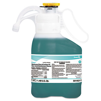 Diversey Crew&reg; Concentrated Restroom Floor & Surface Non-Acid Disinfectant Cleaner