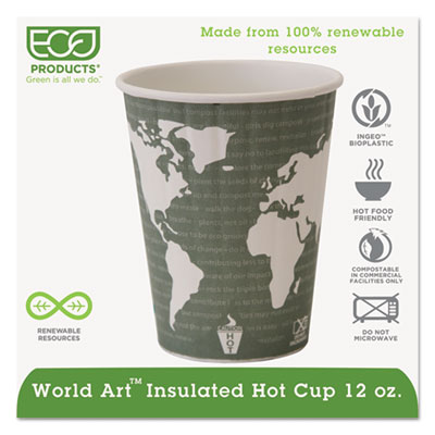 Eco-Products&reg; World Art Insulated Hot Cups