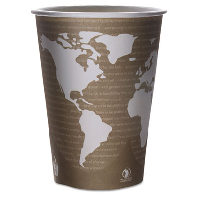 Eco-Products&reg; World Art PLA-Laminated Soup Containers