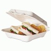 Eco-Products&reg; Sugarcane Clamshell Food Container