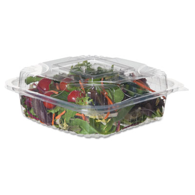 Eco-Products&reg; Clear Clamshell Hinged Food Containers