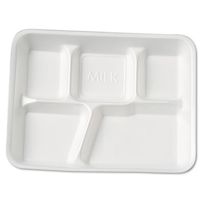 Genpak&reg; Foam School Trays