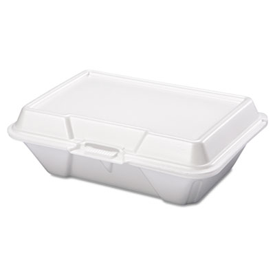 Genpak&reg; Hinged-Lid Foam Carryout Containers