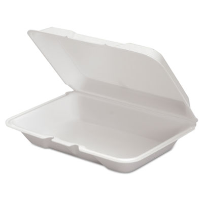 Genpak&reg; Hinged-Lid Foam Carryout Containers