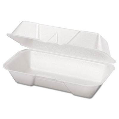 Genpak&reg; Hinged-Lid Foam Carryout Containers
