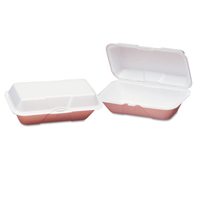 Genpak&reg; Hinged-Lid Foam Carryout Containers