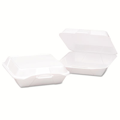 Genpak&reg; Hinged-Lid Foam Carryout Containers