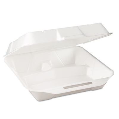 Genpak&reg; Hinged-Lid Foam Carryout Containers