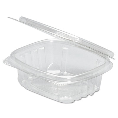 Genpak&reg; Plastic Hinged-Lid Deli Containers