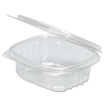 Genpak&reg; Plastic Hinged-Lid Deli Containers