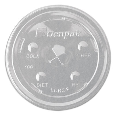 Genpak&reg; Cruiser Flat Straw Slot Cup Lids