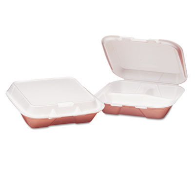 Genpak&reg; Snap It Hinged-Lid Foam Food Container
