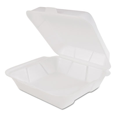 Genpak&reg; Snap It Hinged-Lid Foam Food Container