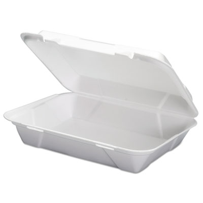 Genpak&reg; Snap It Hinged-Lid Foam Food Container
