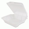 Genpak&reg; Snap It Hinged-Lid Foam Food Container