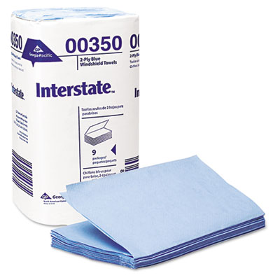 Interstate&reg; Two-Ply Singlefold Auto Care Paper Wipers