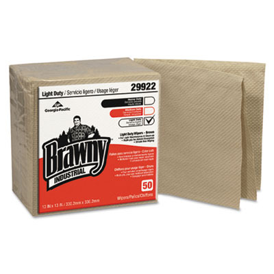 Georgia Pacific&reg; Professional Brawny Industrial&reg; Light Duty Three-Ply Paper Wipers