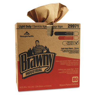 Georgia Pacific&reg; Professional Brawny Industrial&reg; Light Duty Three-Ply Paper Wipers