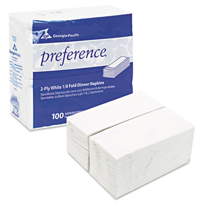 Georgia Pacific&reg; Professional preference&reg; 1/8 Fold Dinner Napkins